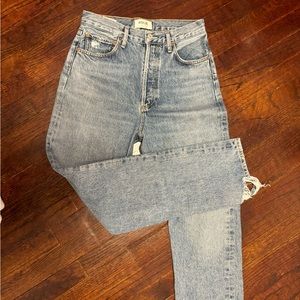 AGOLDE high rise straight leg jean